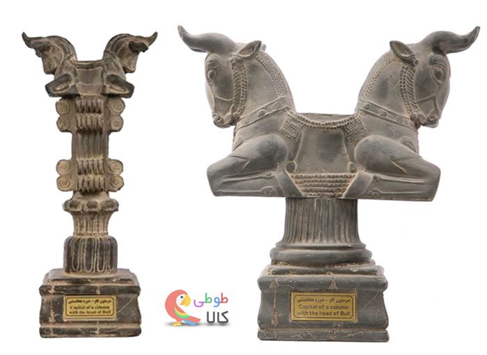 سر ستون گاو دوره هخامنشی