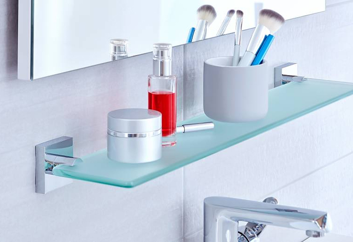 شلف حمام شیشه ای