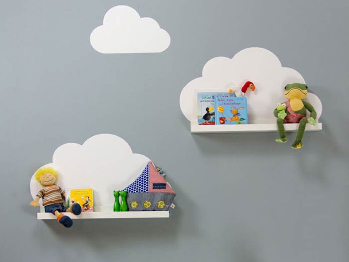 انواع شلف دیواری اتاق کودک