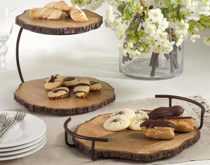 ظرف شیرینی خوری چوبی