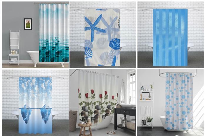 خرید اینترنتی بهترین مدلهای پرده حمام