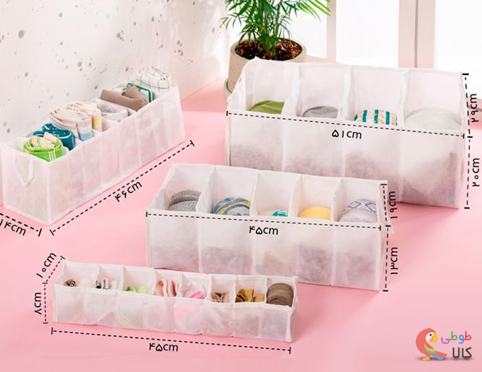 سایز نظم دهنده کشو