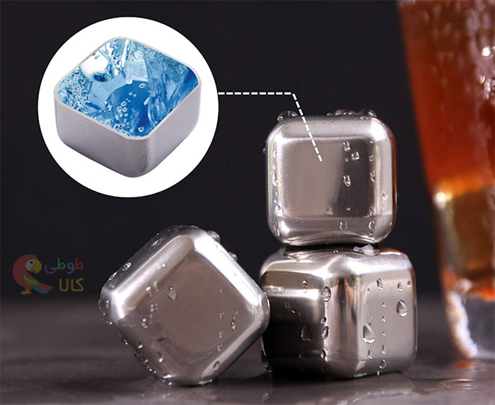 داخل یخ خنک کننده نوشیدنی