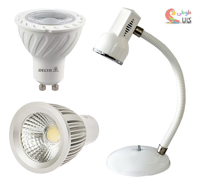 چراغ مطالعه لامپ هالوژن