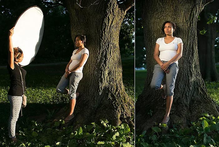 تاثیر رفلکتور نور در عکاسی