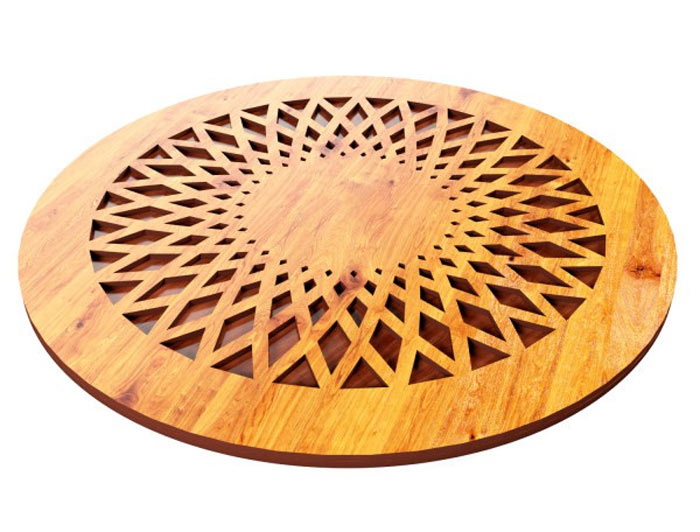 زیر قابلمه ای چوبی