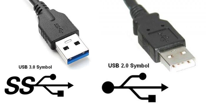 تفاوت ظاهری usb3 با usb2