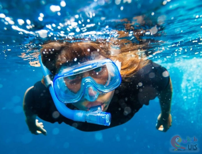 نحوه استفاده از اسنورکل