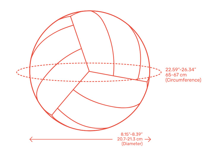 سایز توپ والیبال