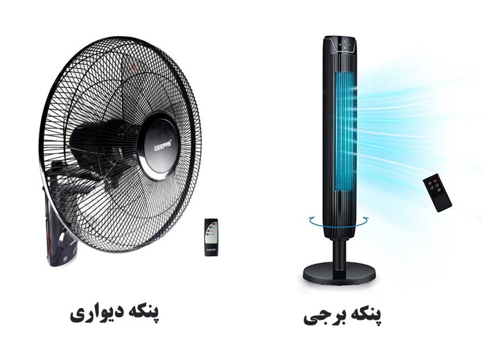 پنکه دیواری و پنکه برجی