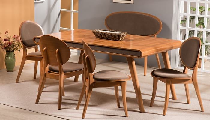 میز و صندلی ناهار خوری چوبی