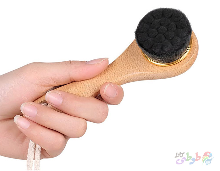 فیس براش دستی چوبی