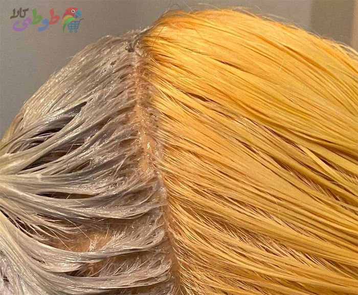 زردی مو در هنگام دکلره کردن